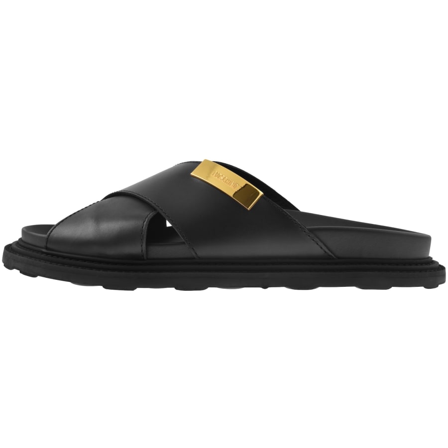 Moschino Calf Mules Black | Mainline Menswear United States